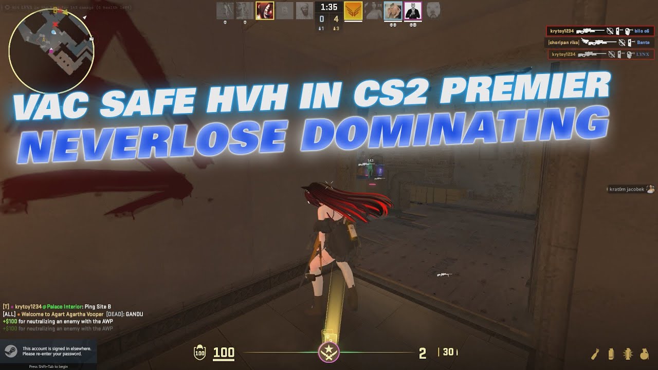 VAC SAFE HVH in CS2 Premier | Neverlose Dominating