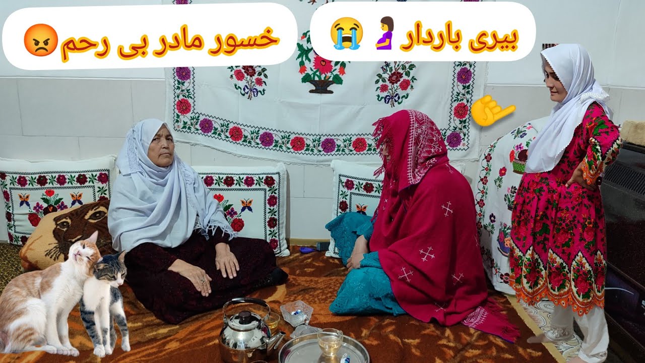 زن باردار🤰#خسور مادر ظالم😡# یک طنز بسیار آموزنده 😭