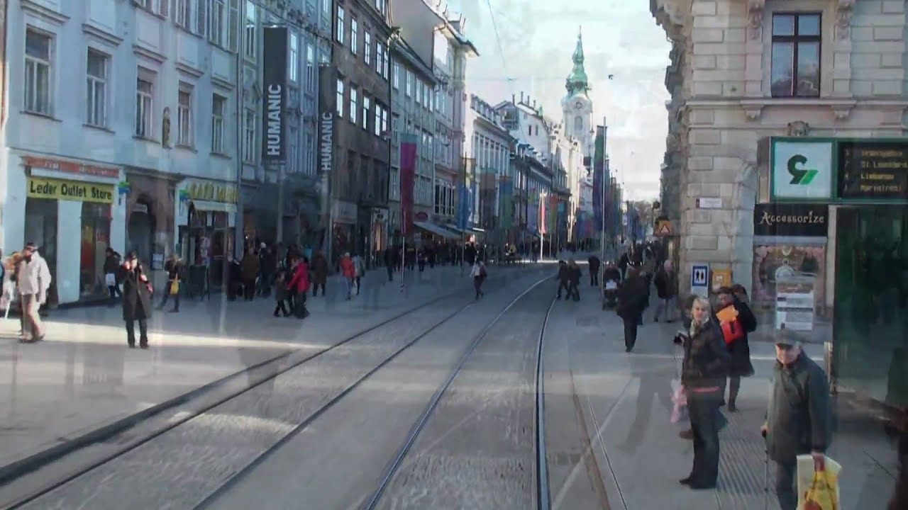 Straßenbahn-Mitfahrt auf dem TW268 der Graz AG Verkehrsbetriebe