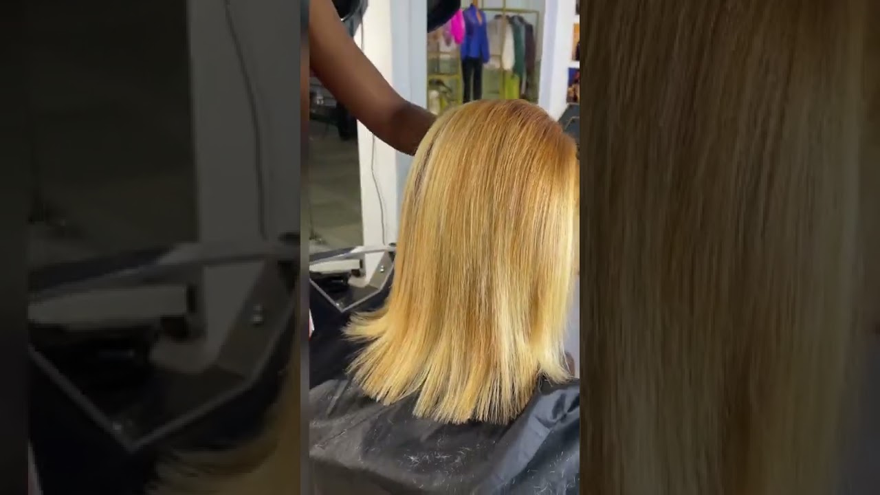 How to trim your hair #shorts #viral #trending #trend #trim #silkpress #dyehair #hairtransformation