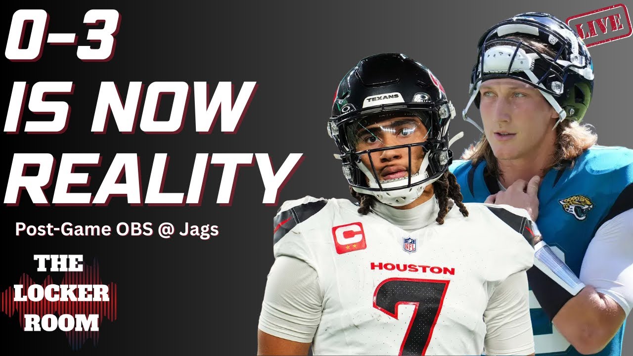 LIVE Post-Game REACTION! Texans all To 0-3 With PATHETIC Performance In Jacksonville, What Now?!