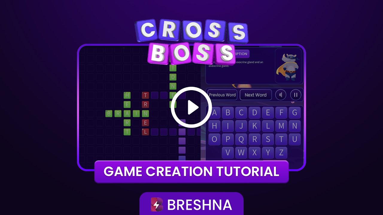 Breshna Game Template Tutorial - Cross Boss
