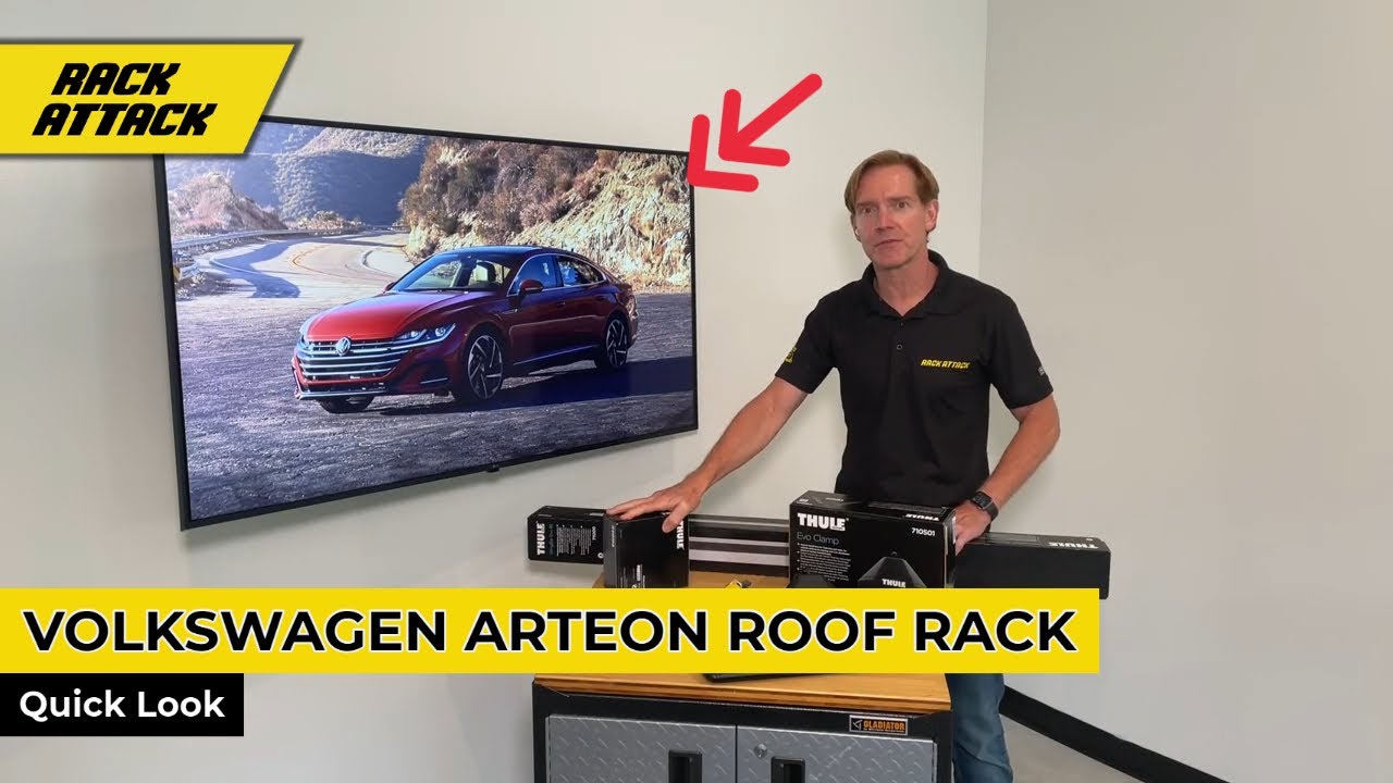 2019+ Volkswagen Arteon with Thule Evo Clamp + WingBar Evo Base Roof Rack Crossbars