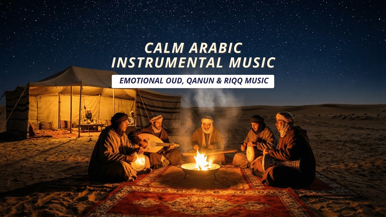 Calm Arabic Instrumental Music – Oud, Riqq & Qanun | Deep Relaxation & Inner Peace