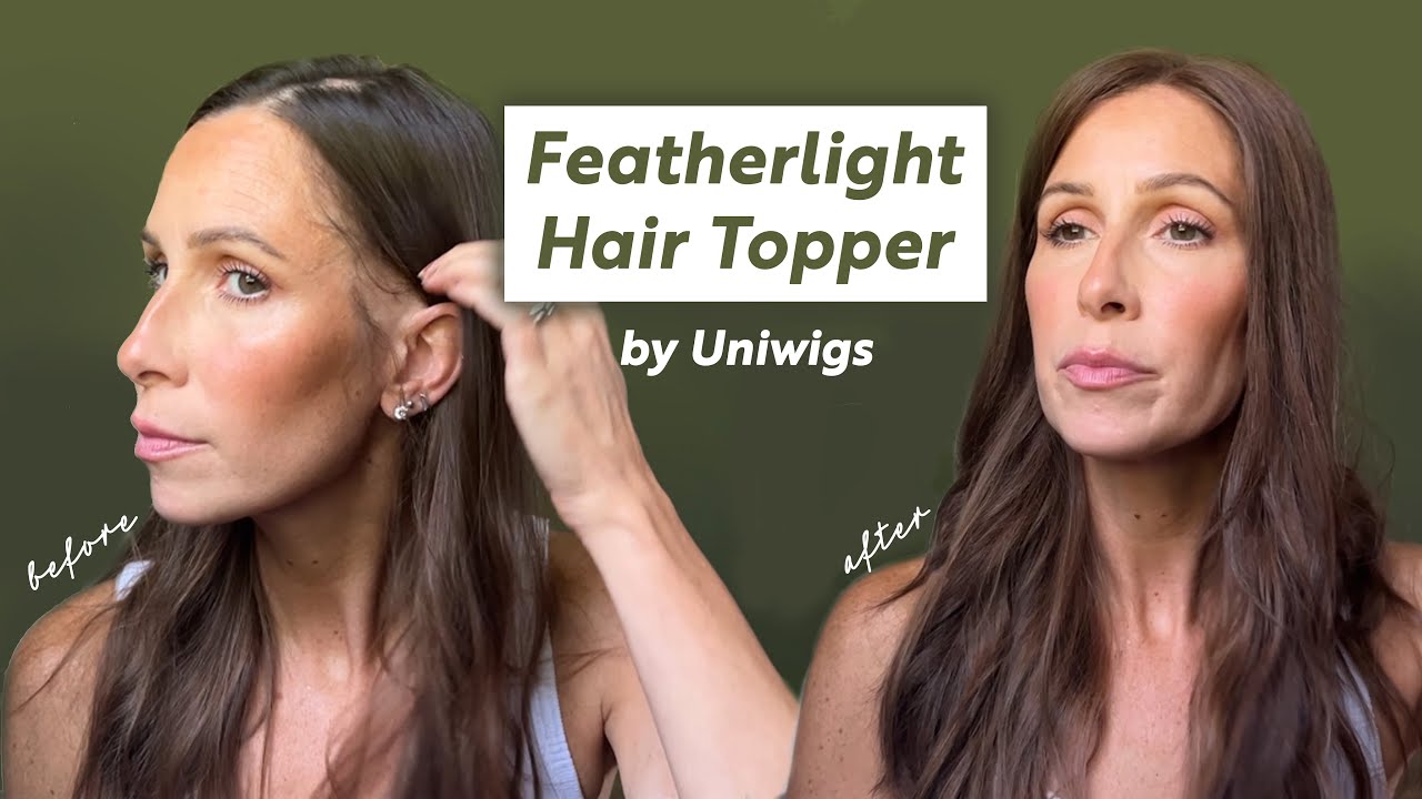 Uniwigs Featherlight Topper -- Breathable Coverage for Hair Loss!
