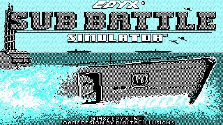 Sub Battle Simulator gameplay (PC Game, 1987)