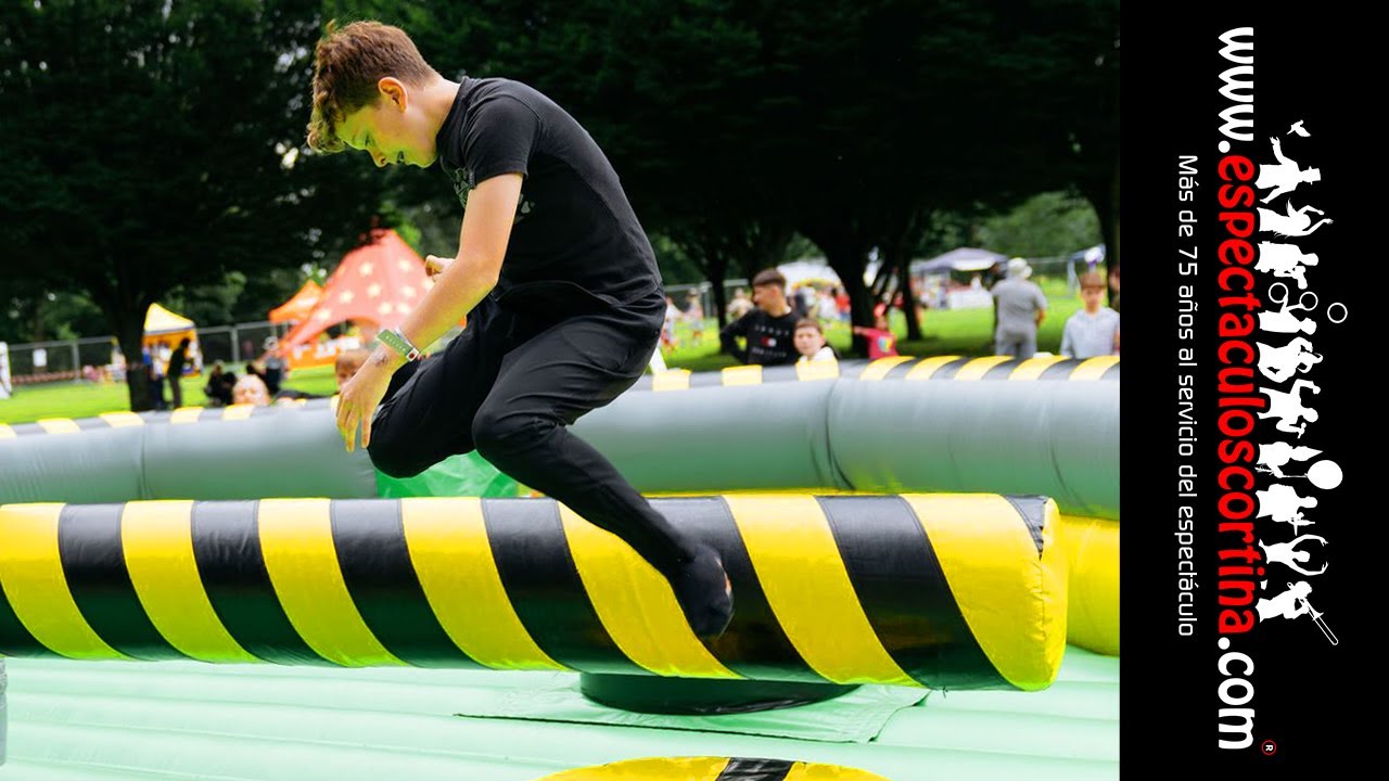 Atracción Barredora Barcelona - Alquiler De Hinchables Wipe Out