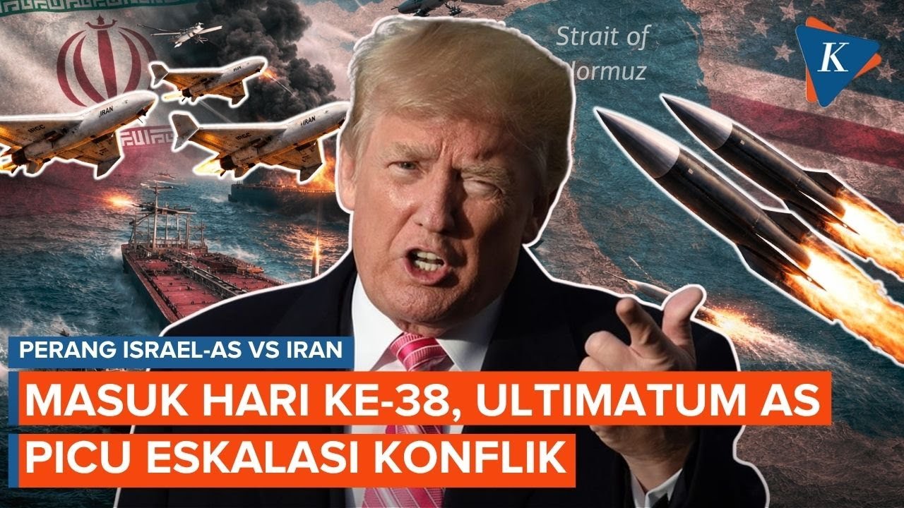 Hari ke-38 Perang Iran Vs AS-Israel: Ultimatum Amerika Jadikan Selat Hormuz Titik Tekan Strategis
