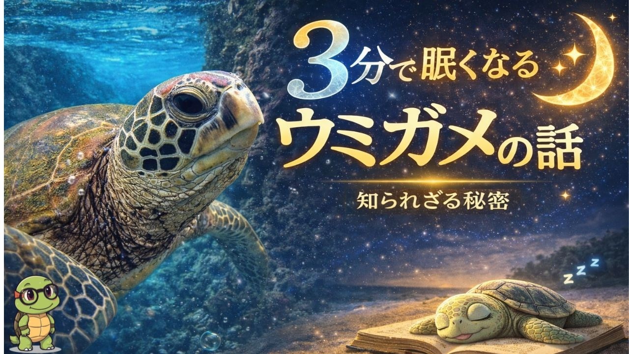 3分で眠くなる【亀博士の】眠れるウミガメ講義 ～ 寿命と産卵のひみつ
