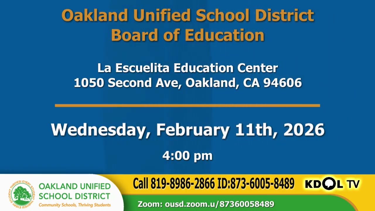 OUSD 2026-02-11 Board of Education meeting - Oakland Unified School District