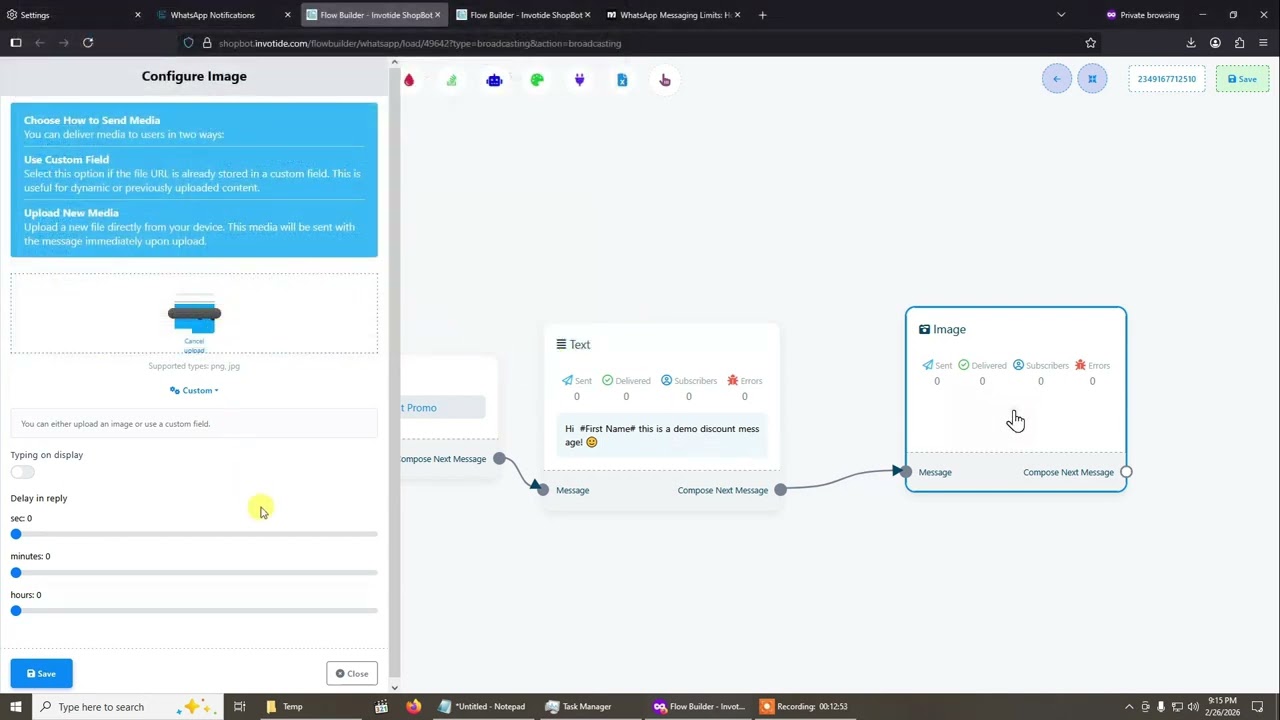 How To Send WhatsApp, Facebook Messenger And Telegram Broadcast Messages Using Invotide ShopBot