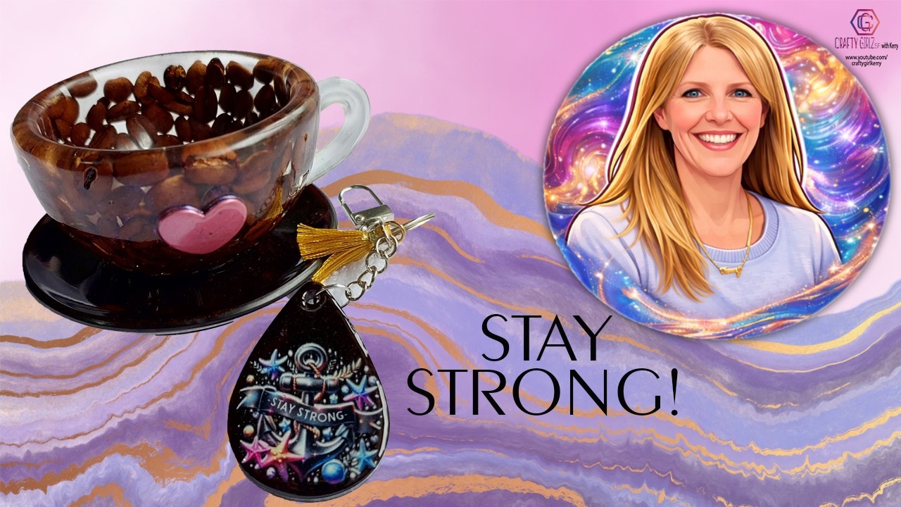 Stay strong like your coffee - Real Coffee Beans in Epoxy Resin