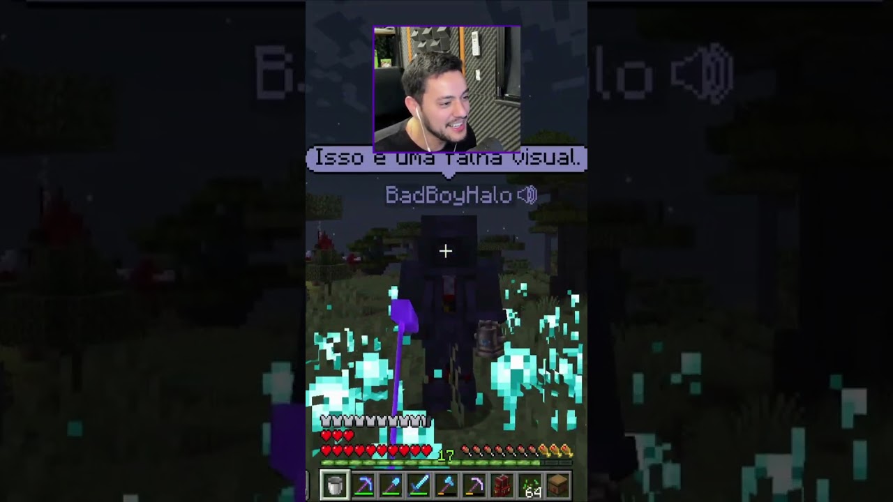 BadBoyHalo assusta Foreverplayer. #qsmp #foreverplayer #badboy #badboyhalo #qsmpbrasil #minecraft