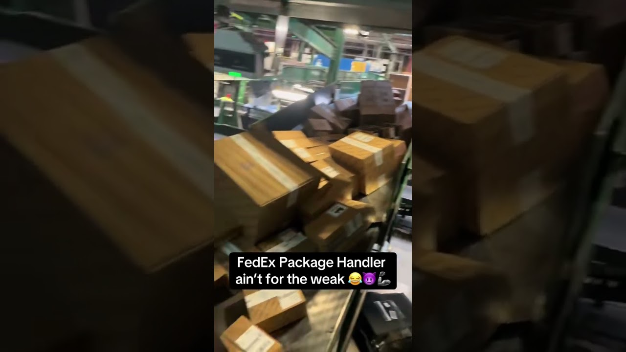 FedEx Package Handler ain&rsquo;t for the weak 😂😈🦾