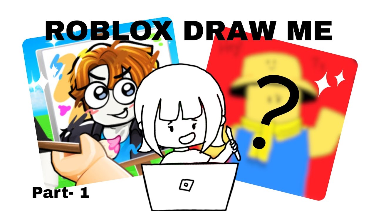 ROBLOX DRAW ME challenge. ( Part-1 ) #artchallenge#roblox#drawme#part1#funny#entertainment 