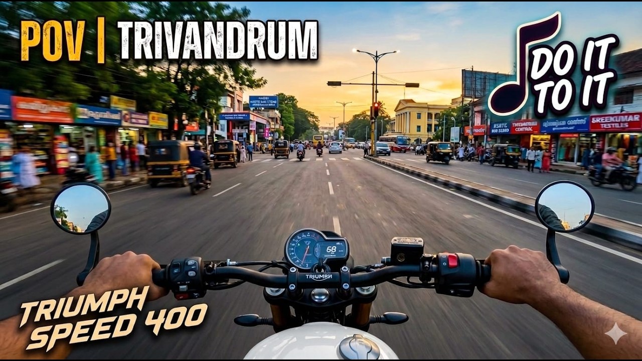 Gopro POV test Ride | TRIUMPH SPEED 400 | Trivandrum