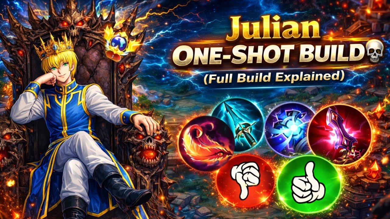JULIAN : ONE-SHOT BUILD 💀| MOST AWAITED VIDEO 🔥| FULL BUILD EXPLAINED |