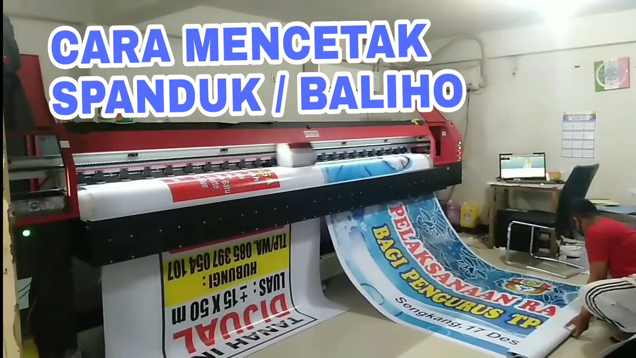 Cara Mengoperasikan Mesin Cetak Baliho atau Spanduk
