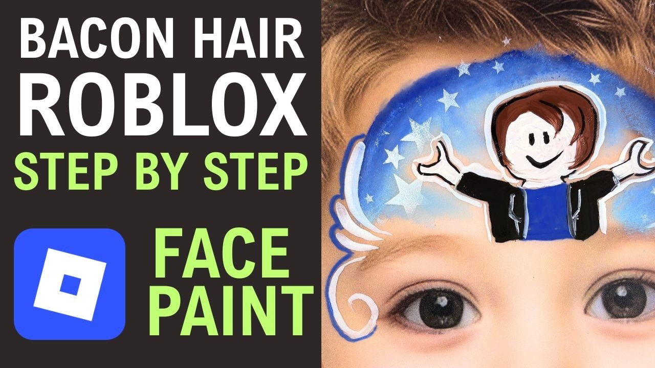 Face Paint This Roblox Bacon Hair in 5 Minutes!