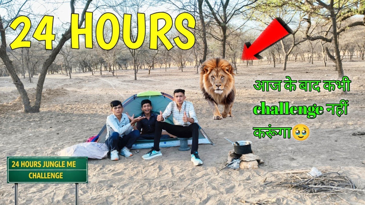 24 Hours Jungle Survival Challenge  🥵 
