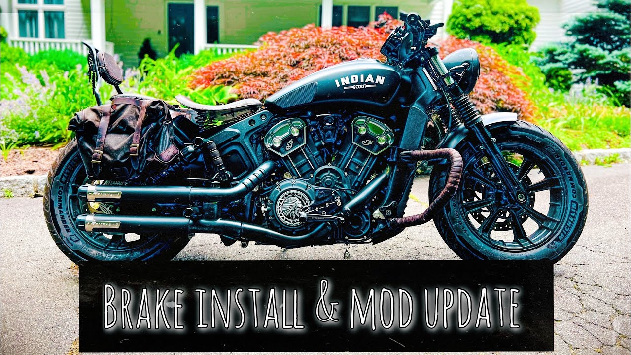 Indian Scout Bobber - Brake Install & MOD UPDATE!!