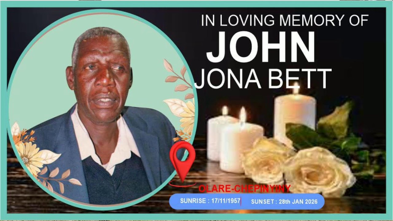 IN LOVING MEMORIES OF THE LATE JOHN BET SUNRISE:17/1957- SUNSET:28th JAN 2026