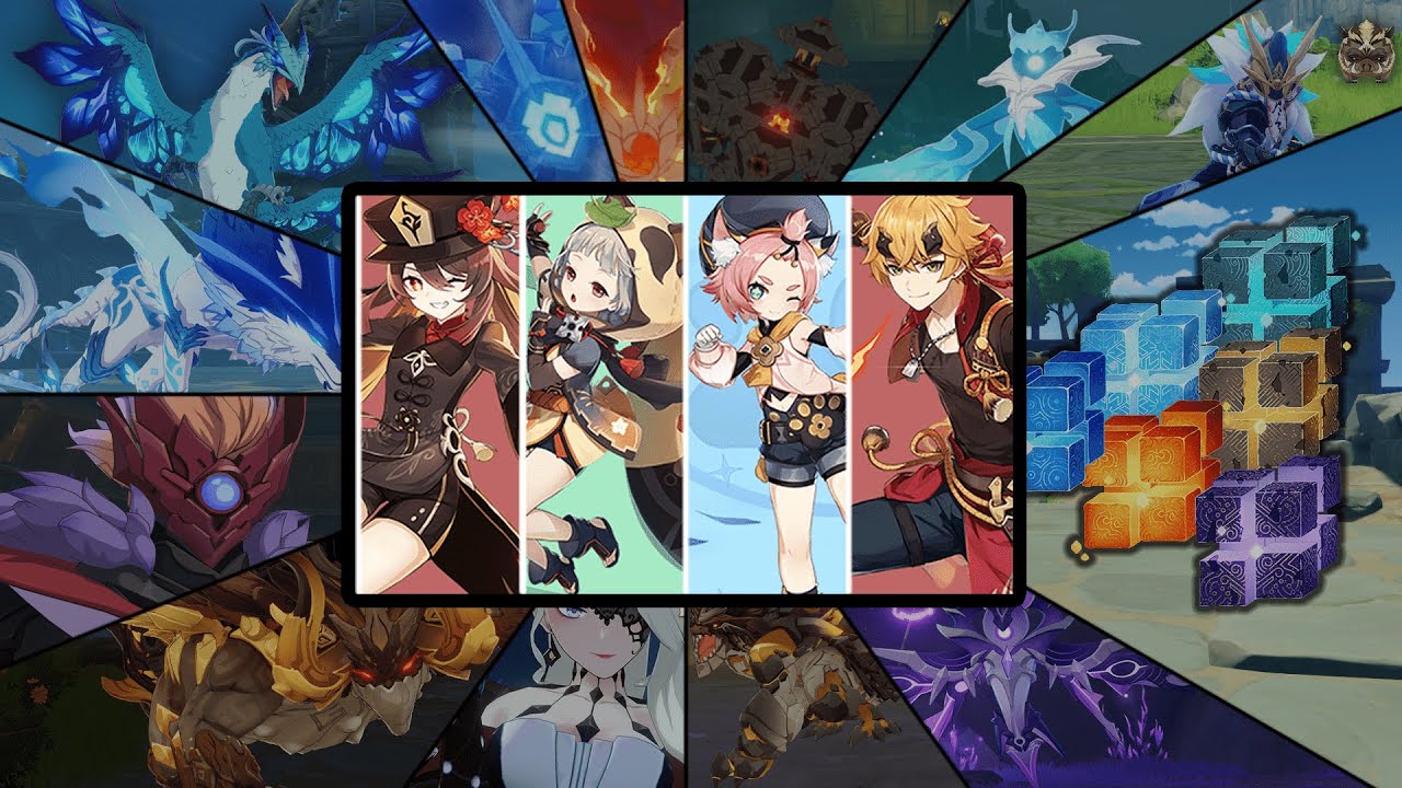 Current Banner [Hu Tao, Diona, Sayu And Thoma] Against *All Bosses In The Game - Genshin Impact