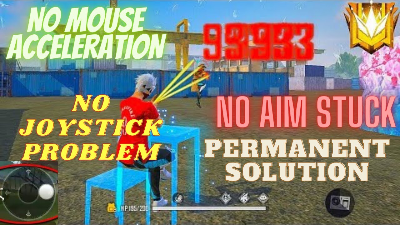 Permanent Solution - No Aim Stuck, No Joystick Problem, No Mouse Acceleration in Free Fire Emulator👽