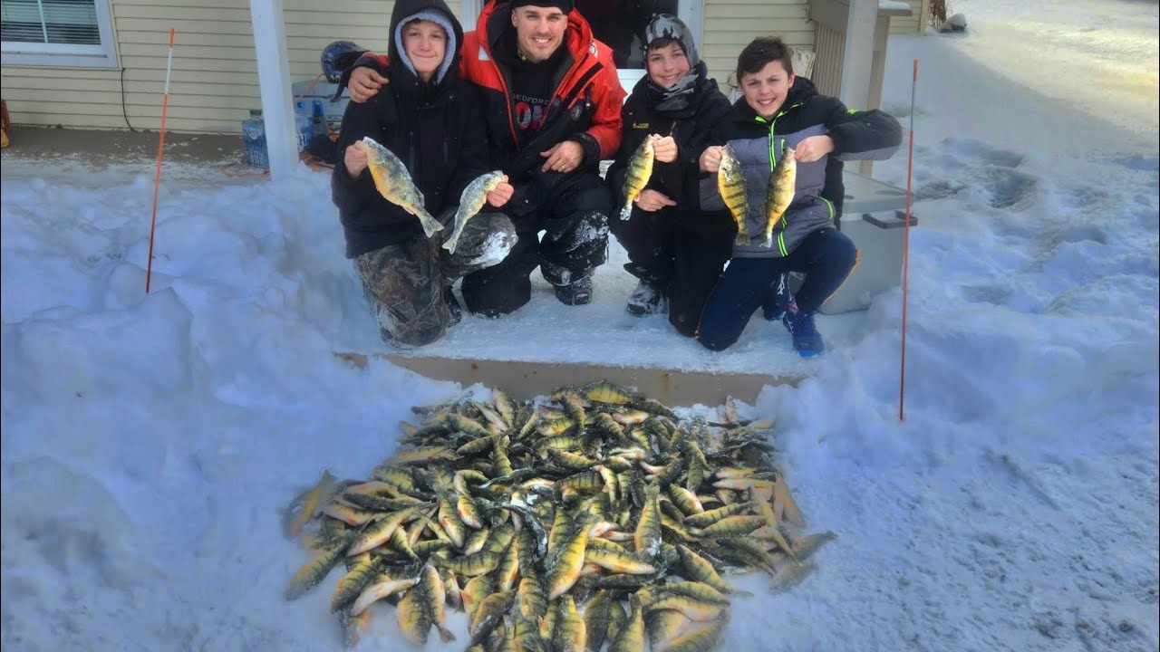 Ice Fishing Lake Simcoe (Jumbo Perch) 2023