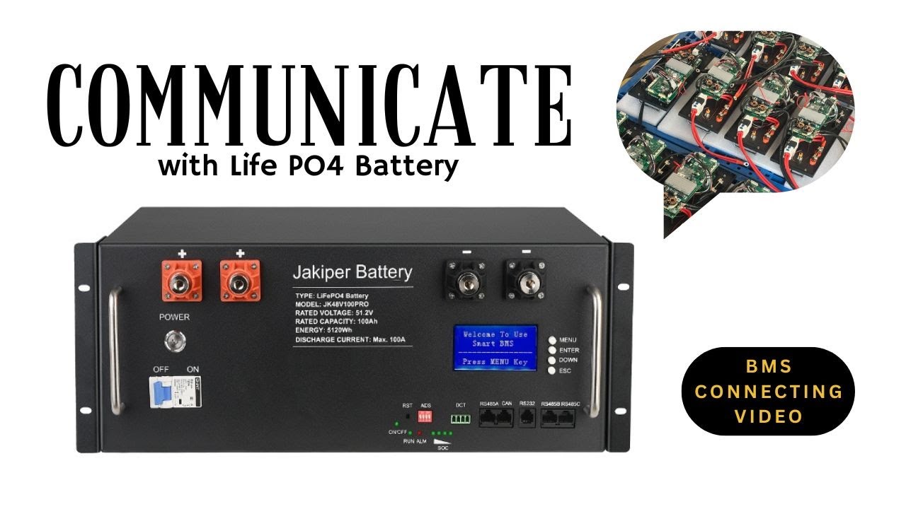 USB-RS232-RJ12 DIY For Communicate With LiFePO4 Battery BMS Connecting Video