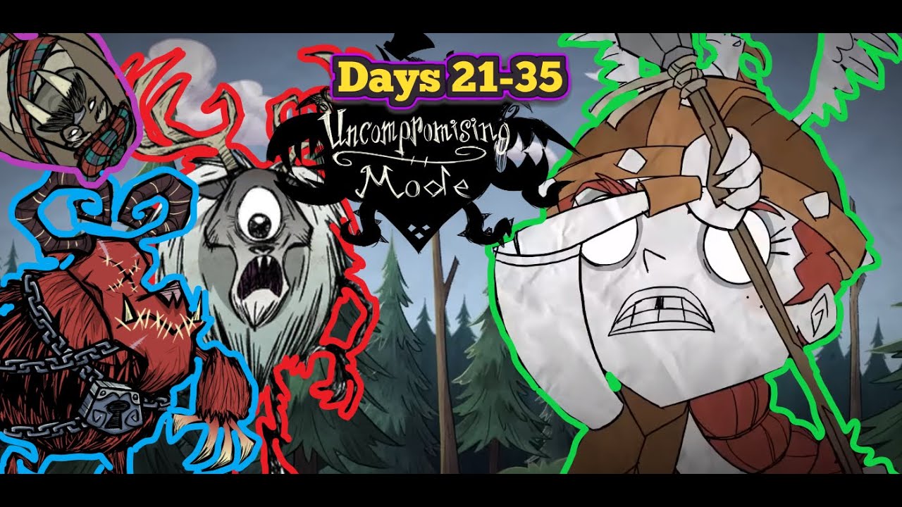 Klaus, Deerclops, & Snowstorms | Uncompromising Mode All Bosses Wigfrid