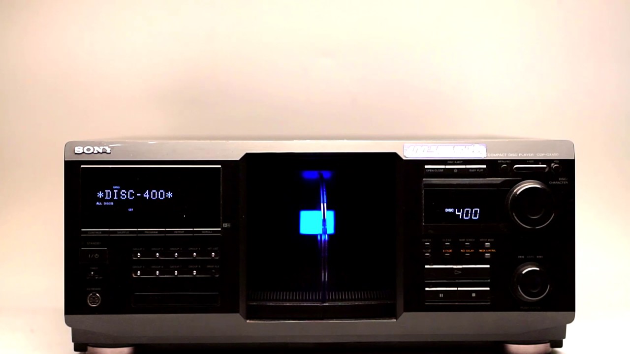 Sony CDP-CX450 CD changer for 400 CD's!