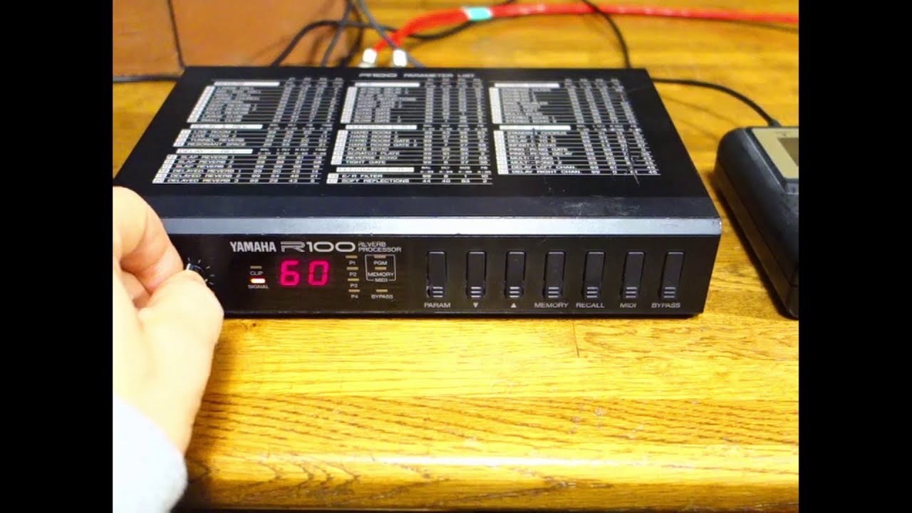 Yamaha R100 Reverb Processor Preset Sounds