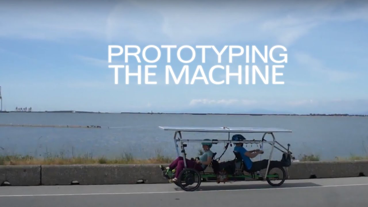 A Solar Powered Machine that Rows on Land
