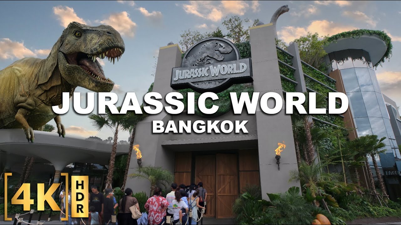 The Largest JURASSIC WORLD EXPERIENCE is Now Open in BANGKOK! Full Walking Tour | Asiatique Thailand