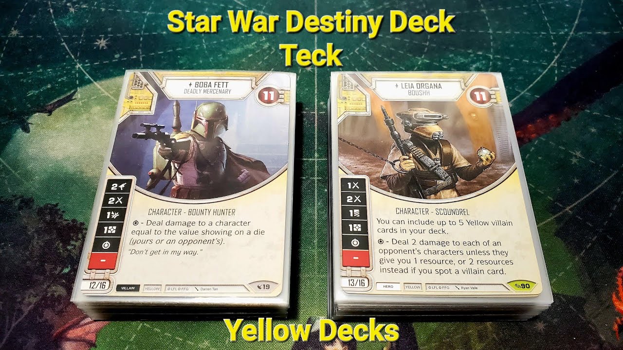 Star Wars Destiny Deck Teck: Yellow Decks