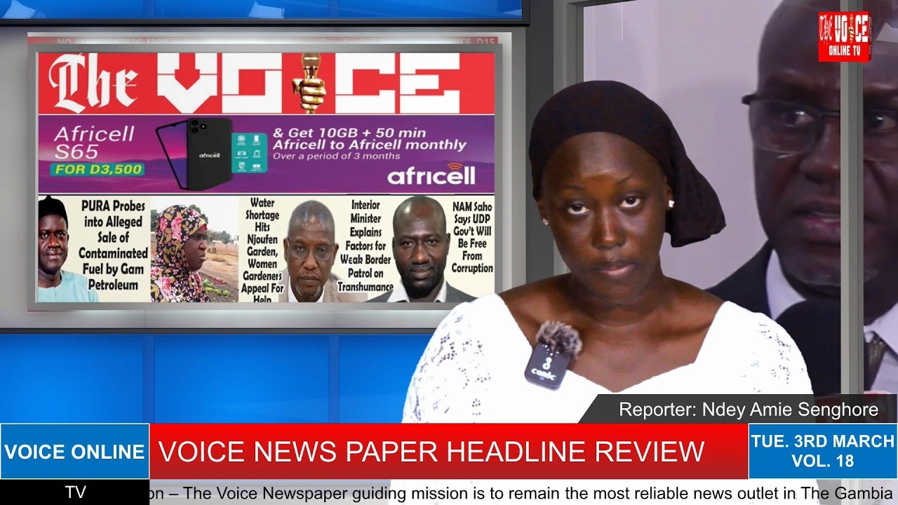 TUESDAY MARCH 3RD VOICE NEWS PAPER REVIEW