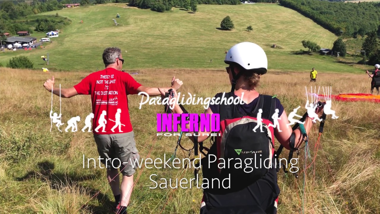 Paragliding Sauerland - Intro-weekend Paraglidingschool Inferno