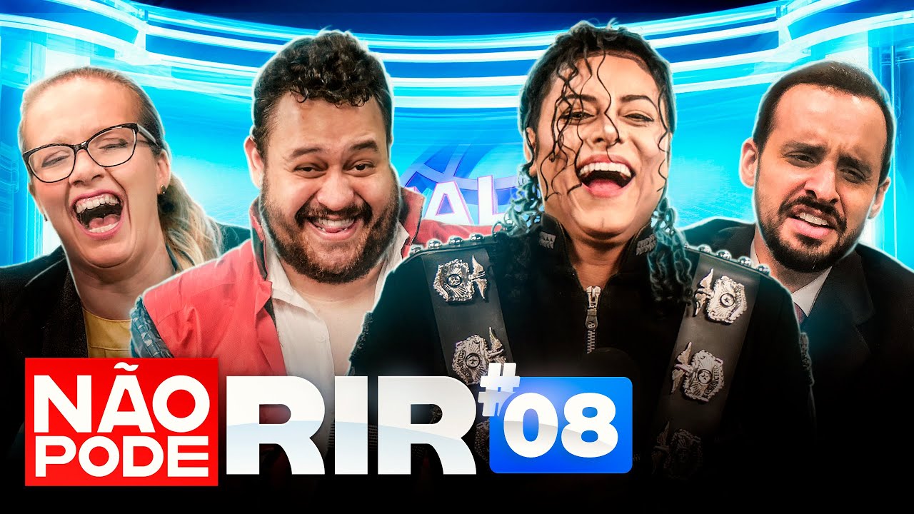 JORNAL NÃO PODE RIR com Rodrigo Teaser, Marcos Castro, Luciana D'Aulizio e Estevam Nabote