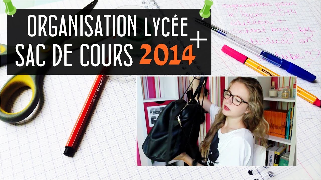 Organisation de lycée + School bag