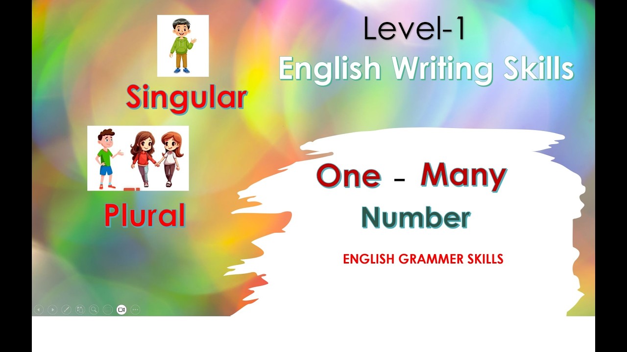 Level-1 Singular Plural #spokenenglishbyvandy  #englishwritingskills