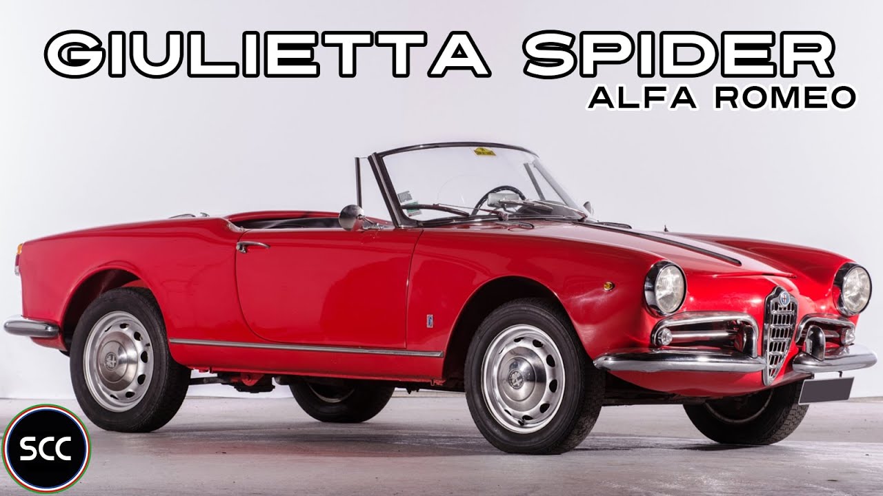 ALFA ROMEO GUILIETTA SPIDER 1959 - Modest test drive - Engine sound | SCC TV
