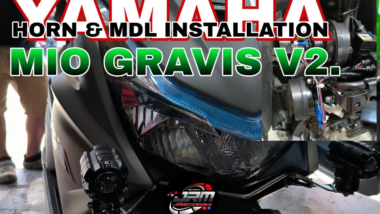 YAMAHA GRAVIS V2.  MDL ANG HORN INSTALATION
