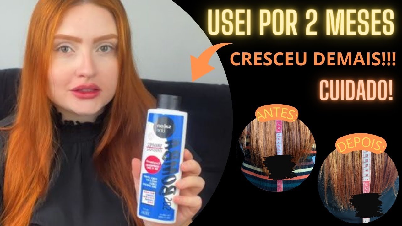 Review: Shampoo S.O.S Bomba da Salon Line | testei por 2 meses | Cresceu Quantos cm? CUIDADO!