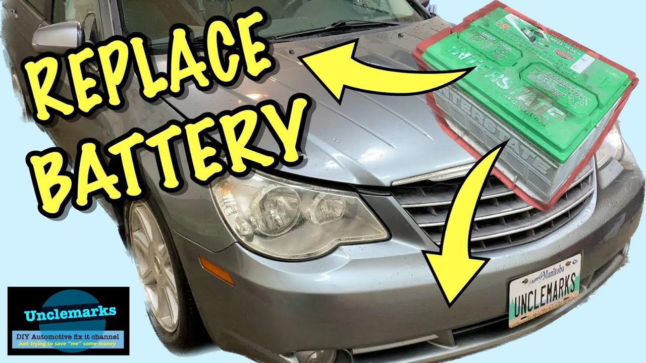 Как заменить аккумулятор в автомобилях Chrysler Sebring 2007–2010 годов выпуска, а также Chrysler...