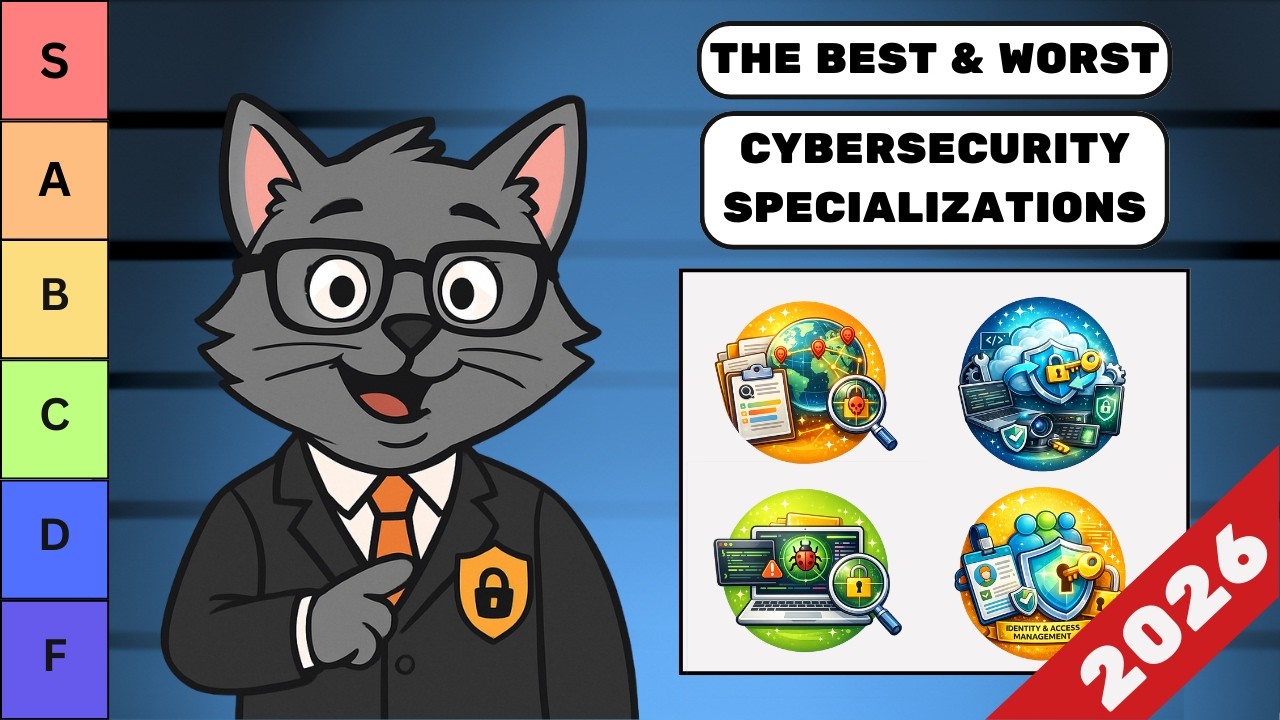 The BEST & WORST Cybersecurity Specializations (Tier List)