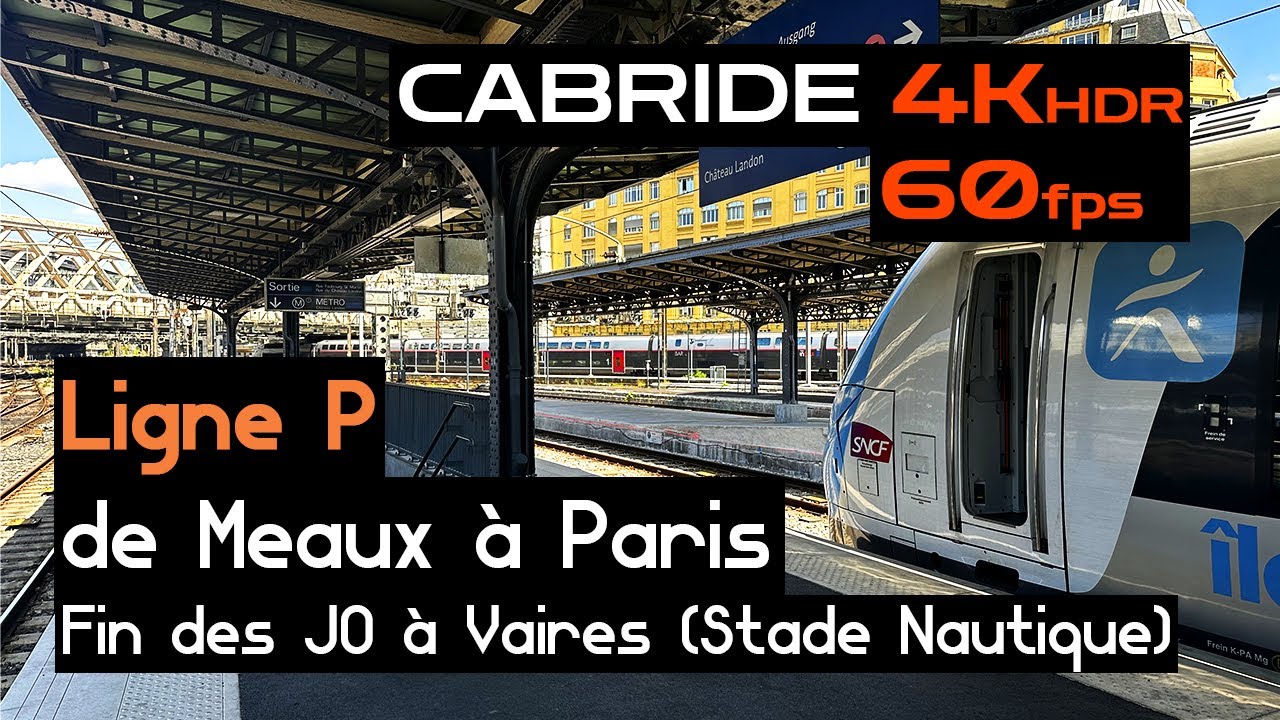 Ligne P • Meaux ➞ Paris • SPÉCIAL 🏆JO 2024🏅• Stade Nautique de Vaires-sur-Marne • Z50000