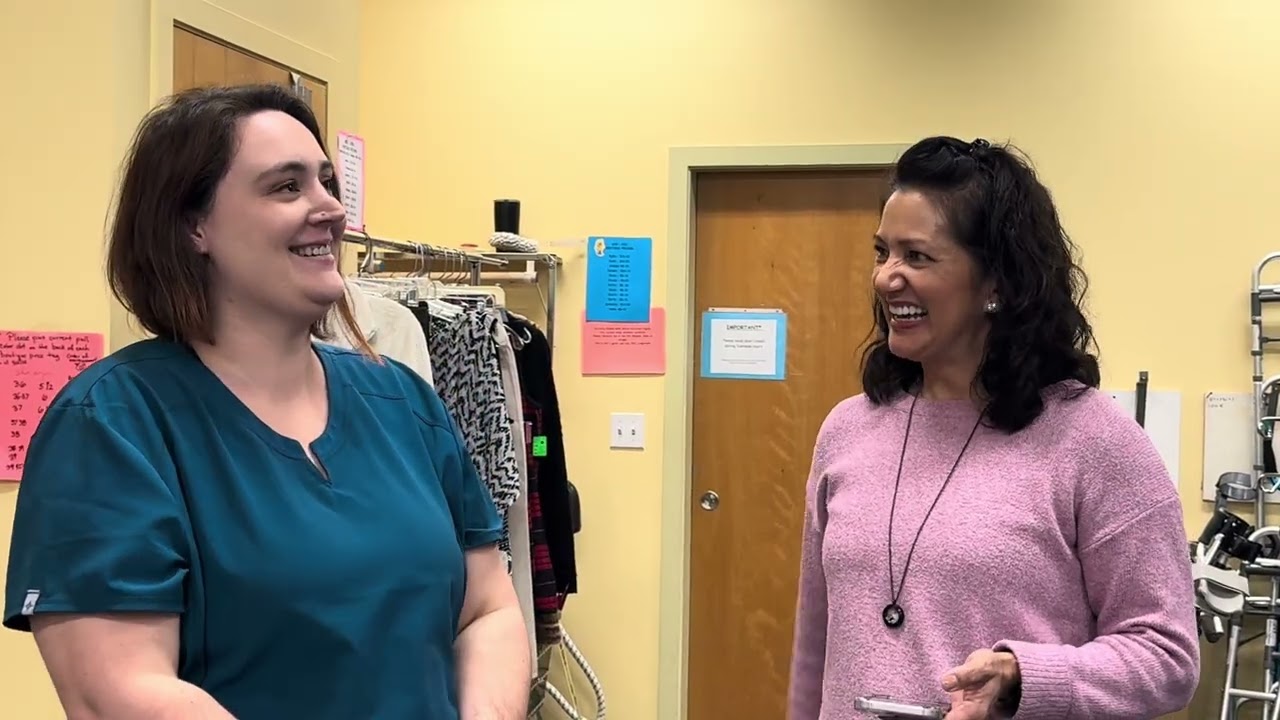 Kristen from Soroptimist of Anacortes interviews Live Your Dream Award recipient for 2026