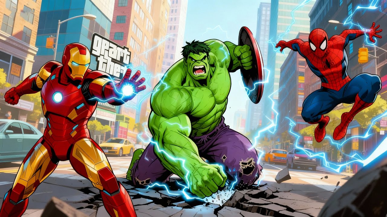 SPIDER-MAN, IRON MAN, HULK GAME ANIMATION🕸️🦸&zwj;♂️💥