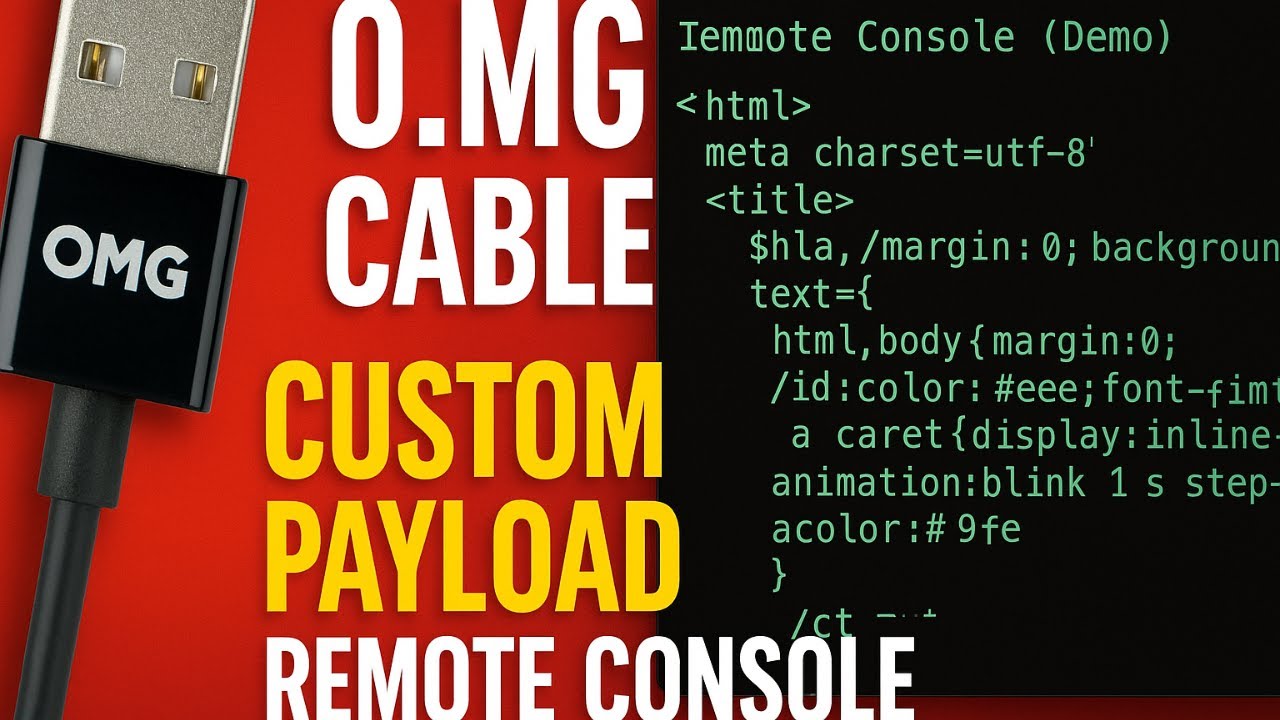 O.MG Cable in Action | Custom Payload with Remote Console (Educational Demo)